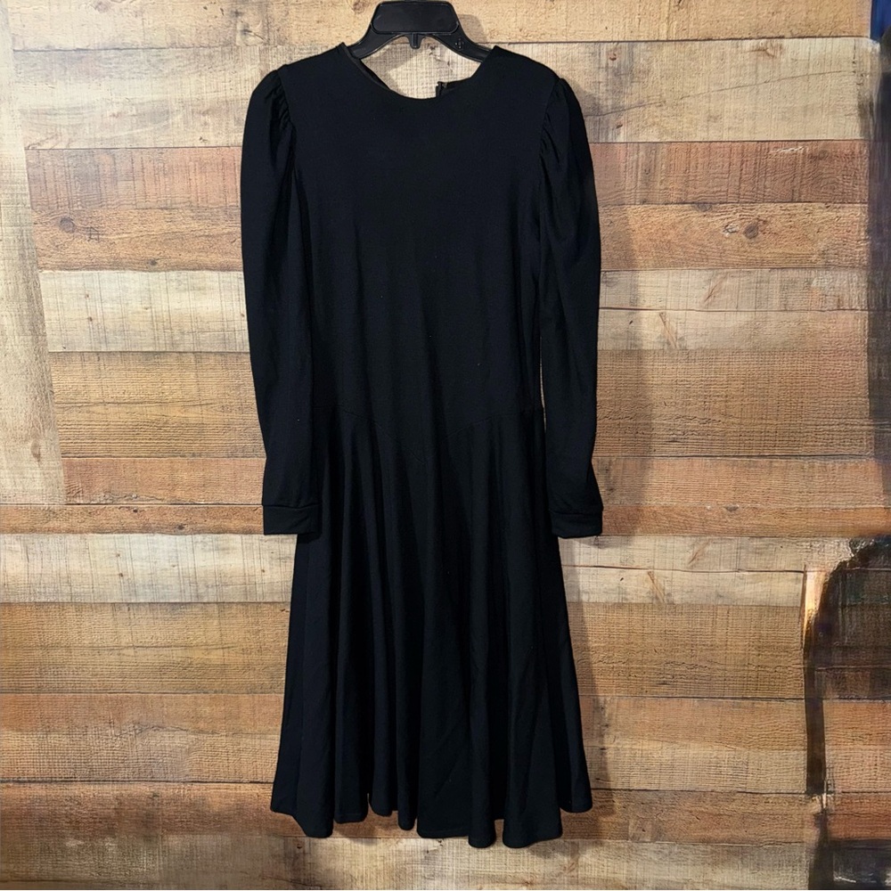 Vintage J Jill Black Classic Dress Women’s Small Modest